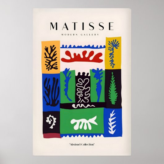 Matisse-Kunstposter - Komplexe abstrakte Botanik Poster (Vorne)