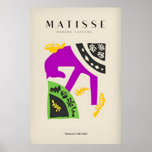 Matisse-Kunstposter - Lila Pferd Abstrakte Figur Poster