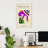 Matisse-Kunstposter - Lila Pferd Abstrakte Figur Poster (Heimbüro)