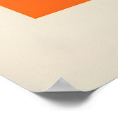 Matisse-Kunstposter - Rotes Blatt abstrakt Orange Poster (Ecke)