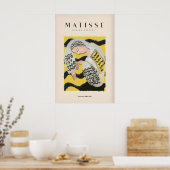 Matisse-Kunstposter - Ruhende Frau gemustert Poster (Küche)