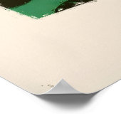 Matisse-Kunstposter - Split Face Blau Gelb Poster (Ecke)