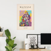 Matisse-Kunstposter - Stilisierte Frau mit Blumen Poster (Heimbüro)