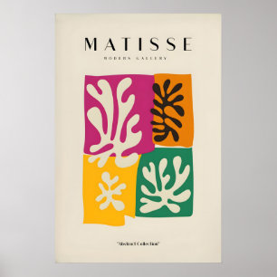 Matisse-Kunstposter - Vier Block abstrakte Blätter Poster