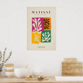 Matisse-Kunstposter - Vier Block abstrakte Blätter Poster (Küche)