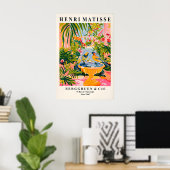 Matisse-Kunstprint Singvögel im Vogelbad Poster (Heimbüro)