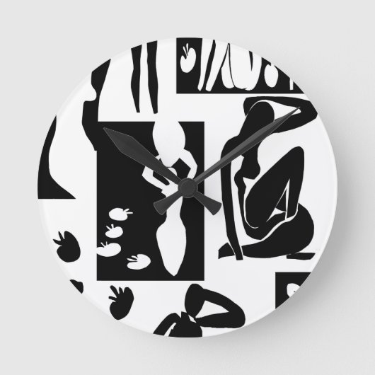 Matisse Nudes Runde Wanduhr (Vorderseite)
