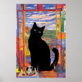 Matisse Open Window Cat Poster (Vorne)