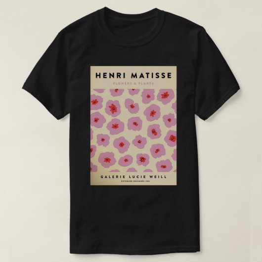 Matisse Pink Blume Digital T-Shirt (Design vorne)