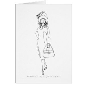 Matisse Puppen-Mode Aquarell Rot/Schwarzes