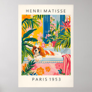 Matisse-Stil Cavalier King Charles Spaniel Kunst Poster