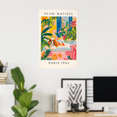 Matisse-Stil Cavalier King Charles Spaniel Kunst Poster (Heimbüro)