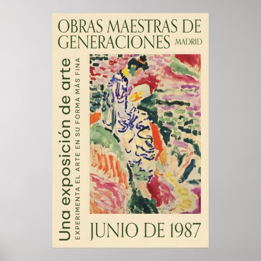 Matisse Style Exhibition Poster Retro Wall Art (Vorne)