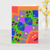 Matisse Style Formen Karte (Gelbe Blume)