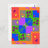 Matisse Style Formen Postkarte (Vorne/Hinten)