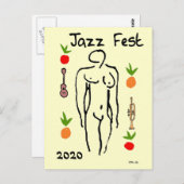 Matisse Style, Jazz Fest, 2020, Bearbeitungsdatum Postkarte (Vorne/Hinten)