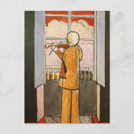 Matisse, Violinist auf der Postkarte von Window Fi (Vorderseite)