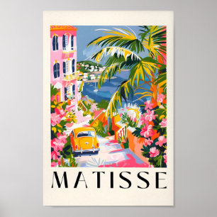 Matisse Wall Art, Pink Beach Decor, Italy Wall Ar Poster
