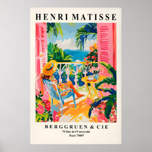 Matisse-Wandkunst, Küsten-Cowgirl-Druck, Frau auf Poster