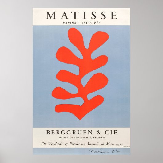 Matisses Papiers Poster (Vorne)