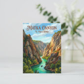 Matka-Canyon N. Mazedonien Postkarte (Stehend Vorderseite)