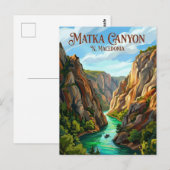 Matka-Canyon N. Mazedonien Postkarte (Vorne/Hinten)