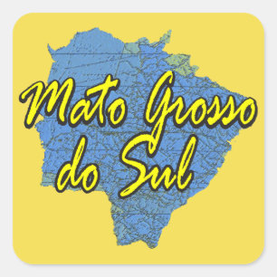 Mato Grosso do Sul Quadratischer Aufkleber