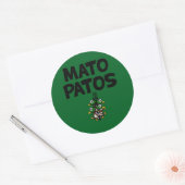 Mato Patos Logo Duck Jagen Round Sticker (Umschlag)