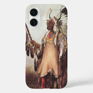 Mato-Tope, Ein Mandan-Häuptling Porträt von Karl B iPhone 16 Hülle
