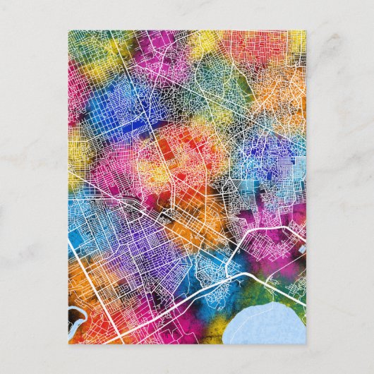Matola Mosambik Stadtkarte Postkarte (Vorderseite)