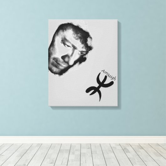 Matoub Lounès Leinwanddruck (Insitu (Holzboden))