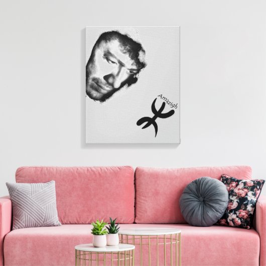 Matoub Lounès Leinwanddruck (Insitu (Wohnzimmer))