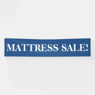 Matratzenverkauf einfaches, blaues Banner-Zeichen Banner
