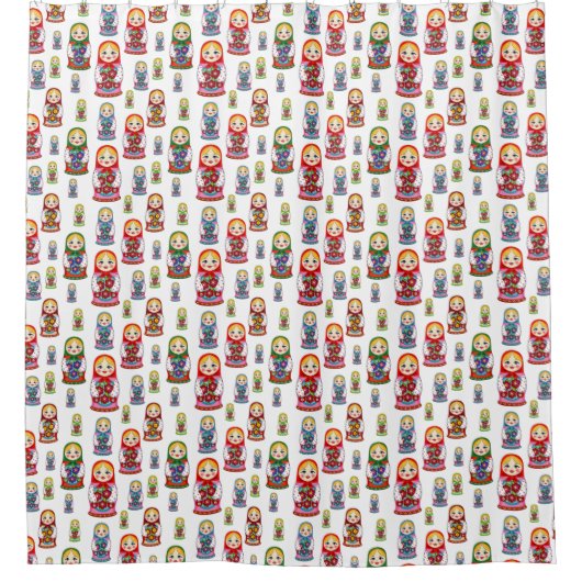 Matreshka Duschvorhang (Vorderseite)