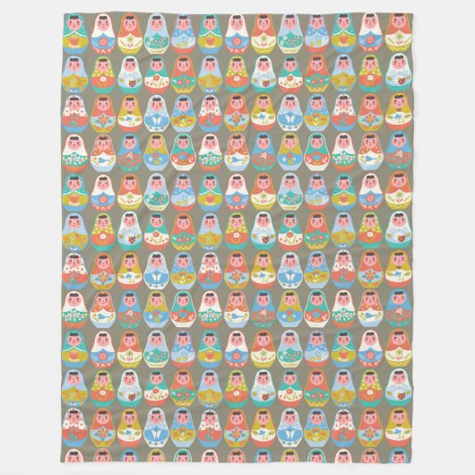 Matreshka Fleece Blanket (Vorderseite)