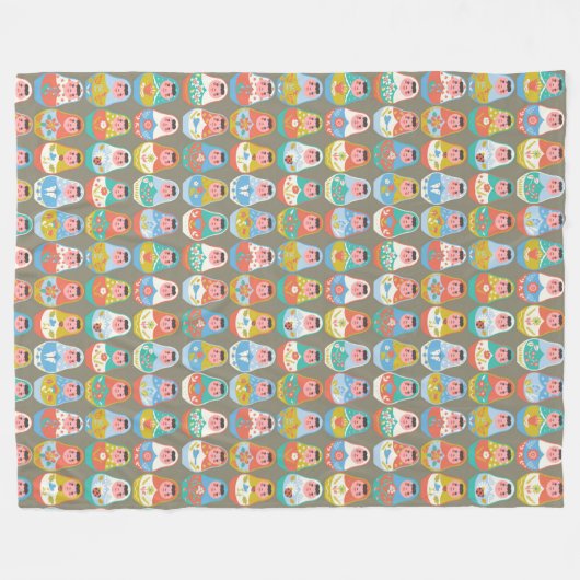 Matreshka Fleece Blanket (Vorderseite (Horizontal))