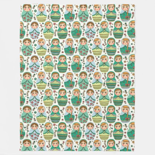 Matreshka Fleece Blanket (Vorderseite)