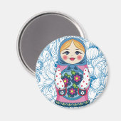 Matreshka Magnet (Vorderseite/Rückseite)