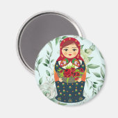 Matreshka Magnet (Vorderseite/Rückseite)