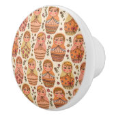 Matreshka Muster Keramik Knopf Keramikknauf (Rechts)