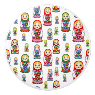 Matreshka-Muster Keramikknauf