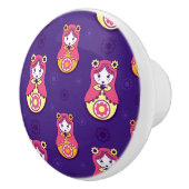 Matreshka-Muster Keramikknauf (Rechts)