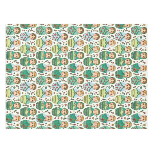 Matreshka Mustertablecloth Tischdecke (Vorderseite (Horizontal))