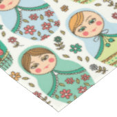Matreshka Mustertablecloth Tischdecke (Schrägansicht)