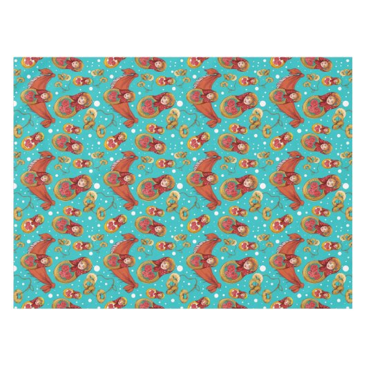 Matreshka Mustertablecloth Tischdecke (Vorderseite (Horizontal))