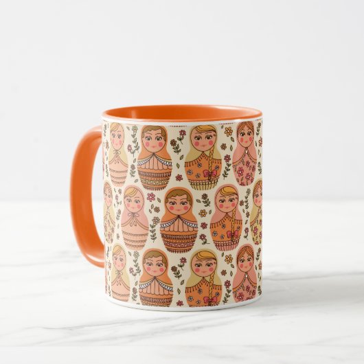 Matreshka Tasse (Vorderseite Links)