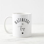 Mätresse an der Echoanzeige Kaffeetasse (Links)