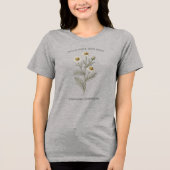 Matricaria Chamomilla Botanischer Garten Tri-Blend Shirt (Vorderseite)