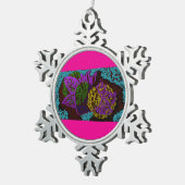 Matrimony Schneeflocken Zinn-Ornament (Rechts)