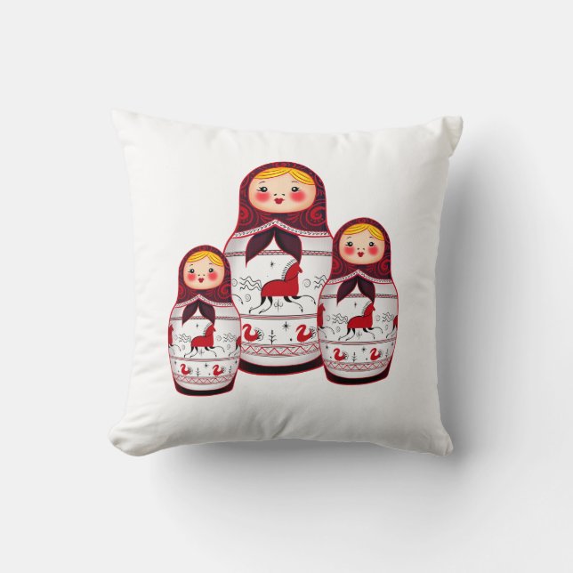 Matrioshka Kissen (Vorderseite)